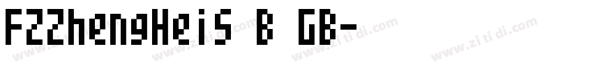 FZZhengHeiS B GB字体转换